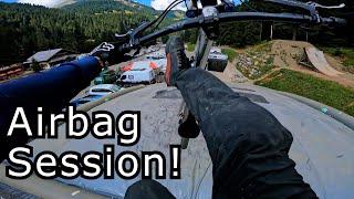 Chatel MTB Airbag Fun! Backflips and More!