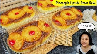 NO BAKE Mini Pineapple Upside down cake na pweding pang negosyo!