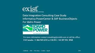 Informatica PowerCenter Consulting Case Study