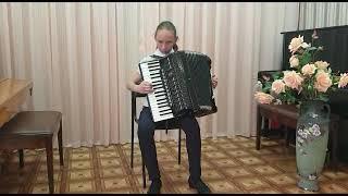 Саранча Александра, 6 класс, аккордеон. РНП "Тонкая рябина" обр. В. Мотов