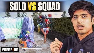 NOOB LOBBY SOLO VS SQUAD MY BEST GAMEPLAY | GARENA FREE FIRE