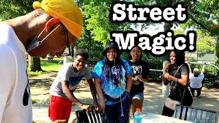 STREET MAGIC! | •Turbo Stick, Coin through shirt, & French Kiss•