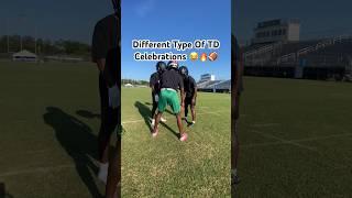 Different Type Of TD Celebrations  #fyp #shorts #football #funny