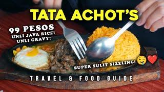 TRENDING PHP99 SIZZLING (UNLI JAVA RICE + UNLI GRAVY) | Tata Achot's | 4k Food Guide Philippines