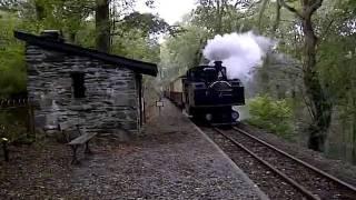 Ffestiniog Earl of Merioneth at Plas Halt Oct 2011