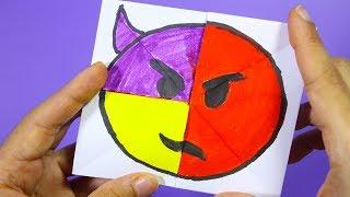 Emoji Diy Paper Magic Card | Face Changer Tutorial | Radius