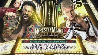 ROMAN REIGNS VS CODY RHODES UNIVERSAL CHAMPIONSHIPWWE 2K23