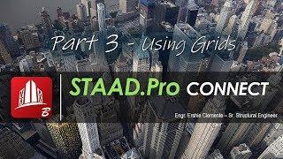 STAAD Pro CONNECT Part 3 of 38: Using Grids