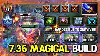 7.36 MAGICAL BUILD MID Shadow Fiend Aghs Scepter Item IMBA ULT Instant Kill DotA 2