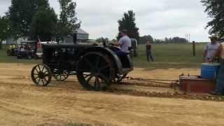 Rumely 6A trying to pull with big boys but spins out