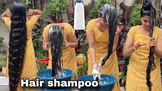 hair shampoo for long hair // shiny and silky hair long hair//