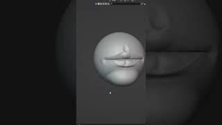 Lips Sculpting in a Few Seconds | Quick Blender Tutorial #blender #blendershorts #shorts