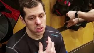 Evgeni Malkin interview after Penguins' elimination game, playoffs 2019 (in Russian, with subs)