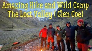 Amazing Hike and Wild Camp in The Lost Valley (Glen Coe)