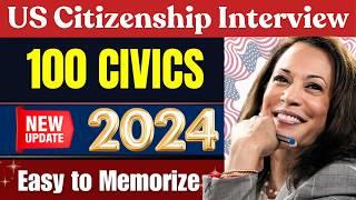 2024 random 100 civics questions and answers - U.S. citizenship interview I N400 Interview