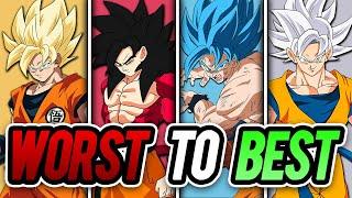 Ranking EVERY Saiyan Transformation in Dragon Ball