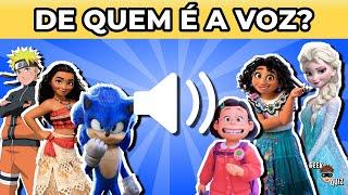 ADIVINHE O PERSONAGEM PELA VOZ | Desafio INCRÍVEL