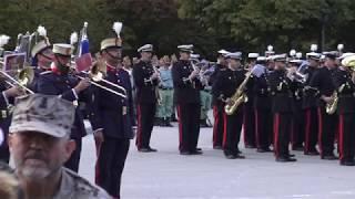 Encuentro de música militar en la Glorieta del Ángel Caído ( Parque de El Retiro de Madrid )