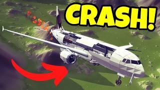 Testing MOST REALISTIC PLANE CRASH Simulator! Besiege Gameplay