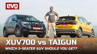 2021 Mahindra XUV700 vs Volkswagen Taigun 1.5 TSI : Which 5-seater SUV should you get? | evo India