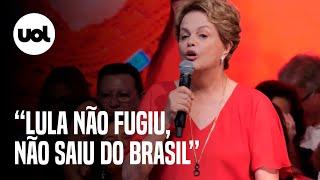 Dilma elogia Lula e cutuca Bolsonaro sobre ida aos EUA: ‘Lula não fugiu da raia’