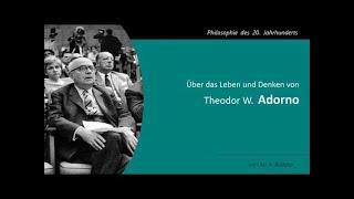 Anmerkungen zum philosophischen Denken - Ein Vortrag von Theodor W. Adorno