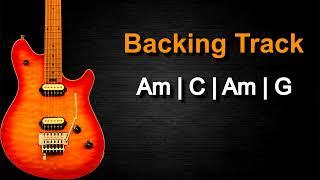 Pop Rock Ballad Guitar Backing Track in A Minor | 91 BPM |