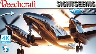 LIVE Beechcraft King Air 350i UK Sightseeing FLIGHT! - Microsoft Flight Simulator 2020 in HDR