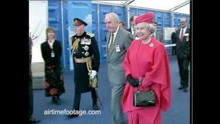 Queen visits Heathrow for its fiftieth anniversary - rushes
