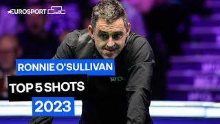 Ronnie O'Sullivan's Top 5 Shots in 2023   | Eurosport Snooker