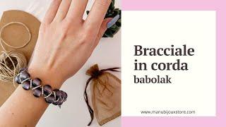 Bracciali in corda e pietre Babolak | Gioielli artigianali | ManuBijouxStore