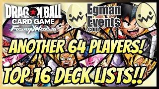 Dragon Ball Super Fusion World: ANOTHER 64 Player FB05 Triple Win-A-Box! Top 16 Deck Lists!