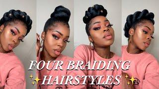 FOUR CUTE BRAIDING HAIRSTYLES USING DARLING HAIR FOR R10 | Lister-Mongie