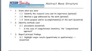 Writing the Abstract for Computational Chemistry
