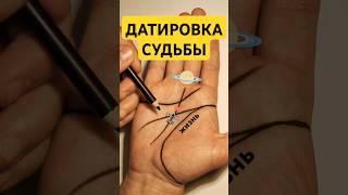 Хиромантия. ДАТИРОВКА СУДЬБЫ. Гадание по руке с указанием возраста на линии Сатурна.