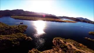 Blade 350 QX at Saquaro lake with some altitude