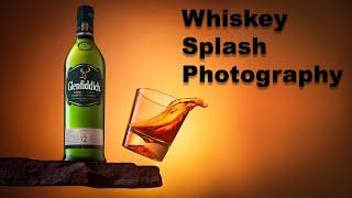 how to shoot whiskey with splash | product photography tutorial bts| commercial beverage photography