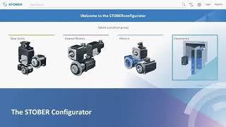 STOBER Configurator tool for designing your drives