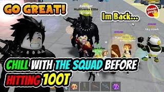 Let's chill with the squad before hitting 100T... ‍️ | Roblox Muscle Legends