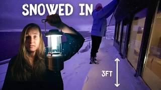 Coming home to a HUGE STORM and a SNOWED-IN Cabin ︱ Svalbard