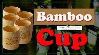 Bamboo Cup - Green Natural Pure Handmade Bamboo Tea Cups Water Cup-Natureloc