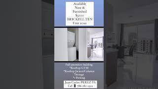 $3200 BRICKELL TEN 2010 - Available & Furnished- JC 7862821922 #realestate #foryou #reels #roblox