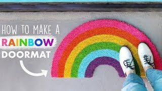 How to Make a Rainbow Doormat - HGTV Handmade