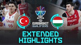 Türkiye  vs Hungary  | Extended Highlights | FIBA EuroBasket 2025 Qualifiers