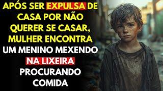 Após Ser Expulsa De Casa Por Não Querer Se Casar, Mulher Encontra Menino Procurando Comida No Lixo