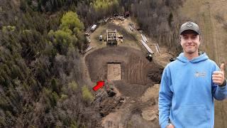 Digging the Basement, Stripping Topsoil, Landscaping - Building My Log Home Pt. 23