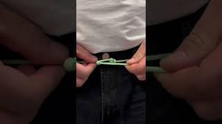 Tying rope knot to be belt. #knots #knot #rope #ideas #diy #tricks