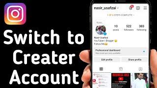 How to Switch to Creater Account Instagram