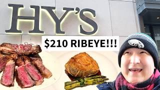 Is Toronto's BEST Steakhouse Worth The Hype? HY'S $210 RIBEYE Review!