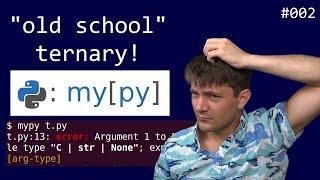 typing "old-school ternary"